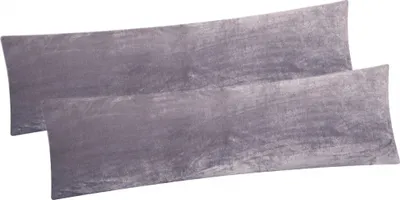 Two long, rectangular pillows are shown side-by-side on a white background.