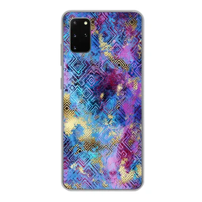 Produktbild von MuchoWow® Handyhülle Schutzhülle Hülle für Samsung Galaxy S20 Plus Marmor - Farbe - Geometrische Formen Silikon Softcase Handy Hülle - Hartschale