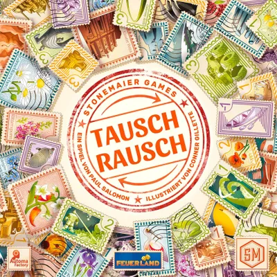 Produktbild von Tauschrausch Familienspiel – Briefmarken tauschen und sammeln