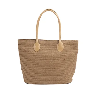Productafbeelding van Monnq Straw Bag Magha Brown