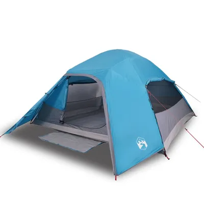 Immagine prodotto di Tenda da Campeggio a Cupola per 4 Persone Blu Impermeabile