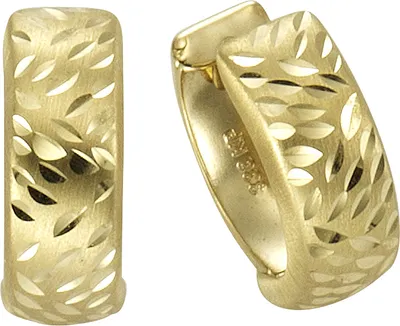 Zdjęcie produktu dla F Creole 333 złote diamenty 13 mm