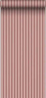 Zdjęcie produktu dla Sanders & Sanders Tapeta malowanie pasków bordowo-czerwonymIróżowym 50 x 900 cm