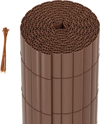 Immagine prodotto di TolleTour PVC schermo privacy stuoia privacy recinzione balcone frangivento schermo privacy per recinzione marrone 160x800cm