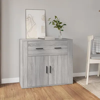 Image de vidaXL Sideboard Gris Sonoma 80x33x70 cm Bois composite