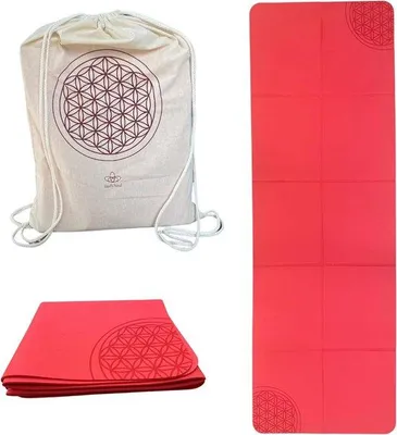 Obrázek produktu pro Protiskluzová skládací podložka na jógu, cestovní podložka na jógu pro pilates, fitness a posilovnu, 72" x 24"