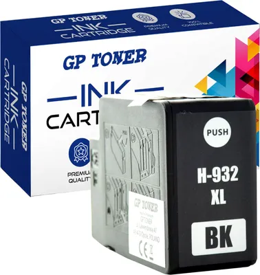 Obrázek produktu pro Inkoustové kazety pro HP 932XL 933 XL OfficeJet 6100 6600 6700 7110 7510 7600 7610 7612 - černá barva