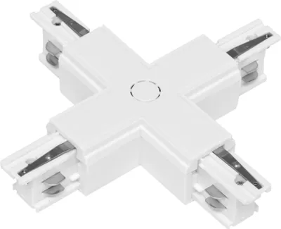 Produktbild von Ecolite X-Stecker für Drehstromschienen, weiß TR-KOJKA/X-3F/BI