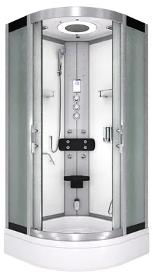 Produktbild von Dampfdusche Dusche Duschkabine D58-50M3 Duschtempel Sauna 90x90 cm