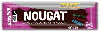 BATON Z NADZIENIEM NUGATOWYM W POLEWIE Z GORZKIEJ CZEKOLADY BEZGLUTENOWY BIO 40 g - BONVITA