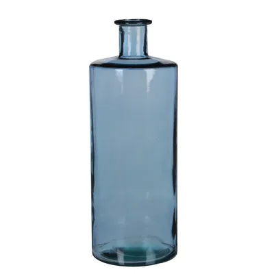 Produktbild von Guan Flasche Glas blau - h40xd15cm
