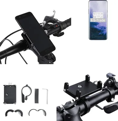 Produktbild von K-S-Trade Handyhalterung für das Fahrrad kompatibel mit OnePlus 7 Pro 5G Halter Lenkstange Fahrradhalterung Motorrad Bike Mount Befestigung