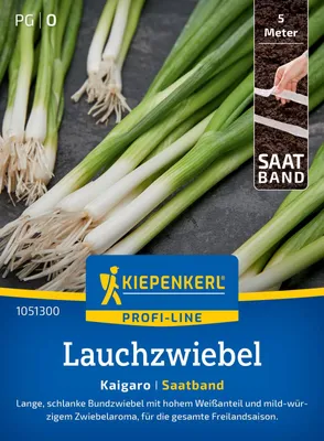 Produktbild von Kiepenkerl Lauchzwiebel Saatband Kaigaro Allium fistulosum 5 lfd. Meter