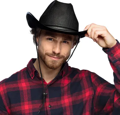 Immagine prodotto di Cappello da cowboy nero per adulti taglia unica