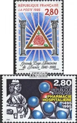 Produktbild von Briefmarken Frankreich 1995 Mi 3109,3110 (kompl.Ausg.) gestempelt Freimaurerorden