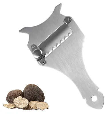 Truffelhobel aus Edelstahl, verstellbar, manuell, 1 Stück, silber
