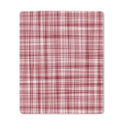 Obrázok produktu pre Podložka pod myš - Vzor - červená - vlny - 30x40cm - Rohožka pod myš