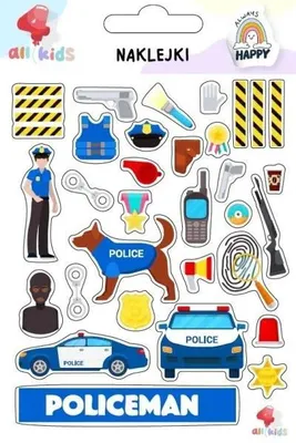 Image de Autocollants pour enfants « Police » - All4Kids