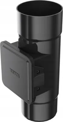 Zdjęcie produktu dla BRYZA Wyczystka z drzwiczkami do plastikowych rynien  Ø 110 mm, Czarny RAL 9005