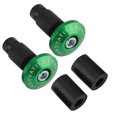 Image de 22 mm 7/8 pouces Embouts de guidon de moto pour les véhicules de course, ATV et tout-terrain, Vert