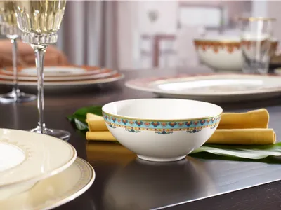 Zdjęcie produktu dla Villeroy & Boch Samarkand akwamarynowa miska deserowa 13 cm