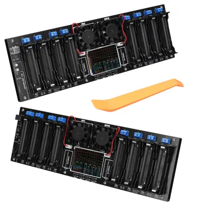Obrázok produktu pre 8-kanálový tester batérií 18650 2,4-palcový TFT displej Test kapacity batérie s funkciou viacerých režimov Zvýšená bezpečnosť a intuitívne zobrazenie