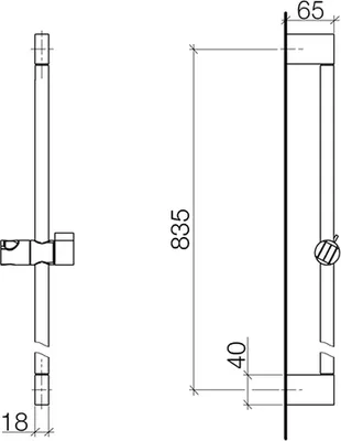 Produktbild von Dornbracht 26705670-33 Wandrohr mit Schieber IMO
