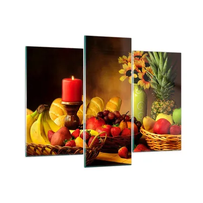 Produktbild von Bilder auf glas - Banane Korb Essen Früchte - 130x100cm - Glasbilder - Wandbilder - Kunstdruck - zum Aufhängen bereit - Wanddekoration aus Glas - Glas Bilder - Wandbild auf Glas - GCB130x100-0462