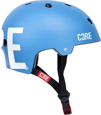 Produktbild von Core Street Stunt-Scooter Skate Dirt Helm Blau/Logo Weiß L/XL (59-61cm)