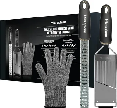 Produktbild von MICROPLANE Gourmet Reibenset mit Handschuh