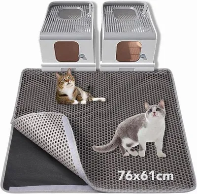 Produktbild von Famanu Katzenstreuunterlage grau - 58 x 43 cm