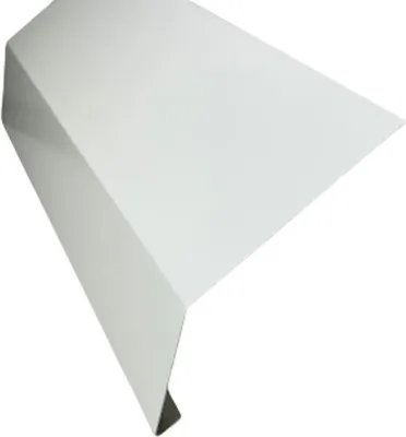 Produktbild von Traufblech 1 m aus Aluminium weiß RAL 9010 - Zuschnitt - 20,0 cm - Siehe Skizze