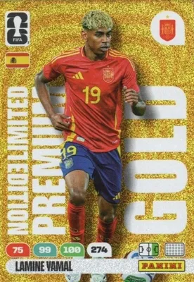 Obrázok produktu pre Fifa World Cup 2026 Premium Gold Laminated Yamal Spain