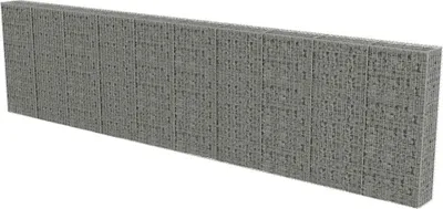 Obrázek produktu pro vidaXL Gabionová stěna s krytem z pozinkované oceli 600 × 30 × 150 cm