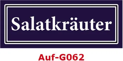Produktbild von 15 Stück Gewürzaufkleber Salatkräuter 40x16mm Gewürzetiketten Sticker Lebensmittel (Auf-G062)