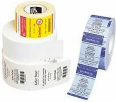 Image de Zebra Z-Select 2000D 190 Tag - Papier - couché - 190 microns - blanc - 31.8 x 57.2 mm 7200 feuilles (12 rouleau(x) x 600) d'étiquettes