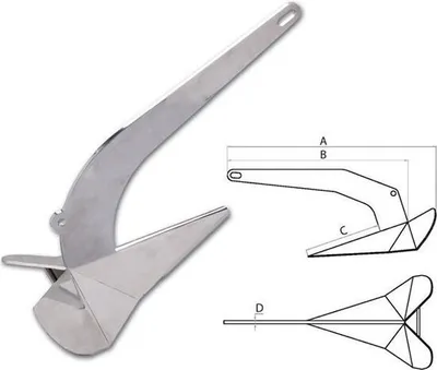 Produktbild von Hollex Pflugscharanker aus Edelstahl 25 kg