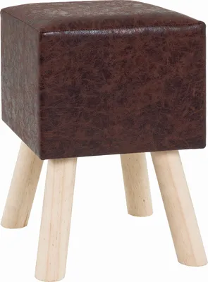 Produktbild von Haku Hocker, dunkelbraun - Maße: 30 cm x 30 cm x 45 cm; 30995