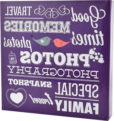 Produktbild von Famanu Fotoalbum Set 2 Stück lila für 500 Fotos - modernes Design mit Ringbindung