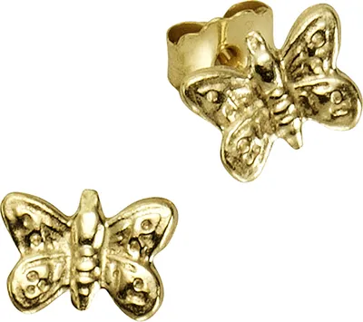 Produktbild von Zeeme for Kids Ohrringe Gold 333 Schmetterlinge