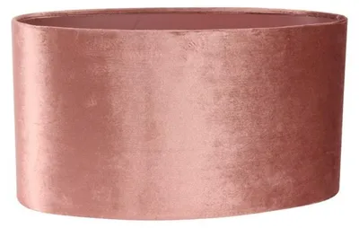 Image de Abat-jour, 40 cm, ovale, rose, en tissu