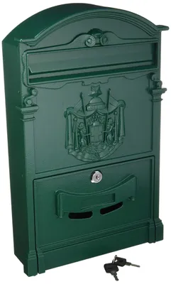 Zdjęcie produktu dla Skrzynka pocztowa z anodowanego aluminium odlewanego, wymiary: 26 x 9 x 41 cm