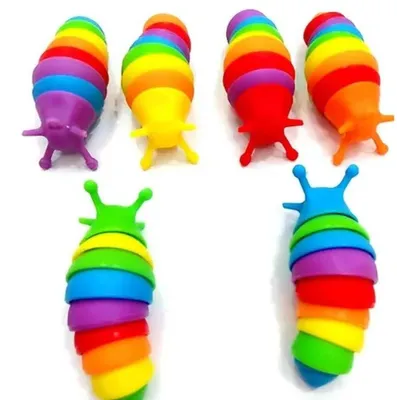 Productafbeelding van Regenboogrups fidget speelgoed - Set van 5 - Anti-stress speelgoed - Zacht ABS-speelgoed voor drukvermindering