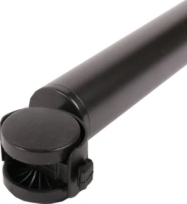 Produktbild von Tischbein Möbelbein Tischfuss Möbelfuss auf Rolle mit Bremse 710mm ø 50mm Schwarz