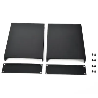 Produktbild von Elektronikprojekt-Aluminiumgehäuse für Leiterplatten, Instrumentenkühlung, 33 x 114 x 150 mm, Schwarz