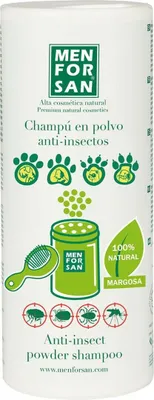 Immagine prodotto di Shampoo Menforsan repellente per insetti per cani in polvere