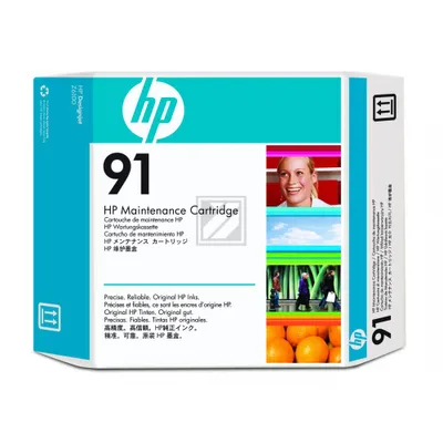 Produktbild von HP 91 Wartungspatrone, HP DesignJet Z6100 Druckerserie, Thermal Inkjet, C9518A, Singapur, 294 mm, 63 mm