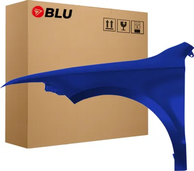 Produktbild von BLU Kotflügel Passend für Skoda Superb II 3T LF5A Links Blau PacificBlau | 2008-2013 | Vorderseite Vorne | Lackiert | Einbaufertig