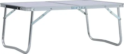 Produktbild von Klappbarer Campingtisch Weiß Aluminium 60 x 40 cm