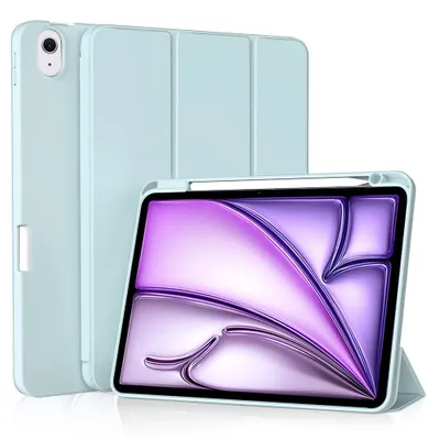 Zdjęcie produktu dla Techsuit Flex Trifold Etui z uchwytem rysik iPad Air 11 (2024) - Błękitny